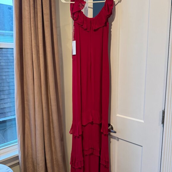 Reformation Tripoli Dress in Rhubarb size 4 NWT - Picture 4 of 5